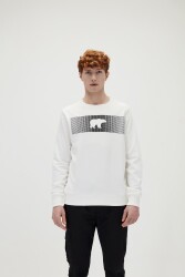 Bad Bear 19.02.12.007 Fancy Crewneck Erkek Sweat Shirt Beyaz 