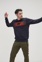 Bad Bear 19.02.12.007 Fancy Crewneck Erkek Sweat Shirt Lacivert 