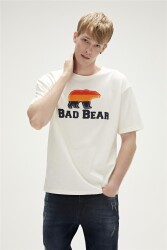 Bad Bear 23.01.07.027-23Y Trıpart Erkek T-Shirt Beyaz 