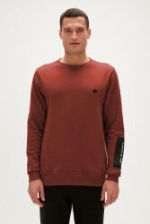 Bad Bear 23.02.12.025-Fw Be Cool Crewneck Erkek Sweatshirt Kahverengi 