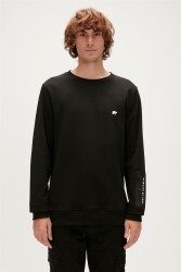 Bad Bear 23.02.12.025-Fw Be Cool Crewneck Erkek Sweatshirt Siyah 