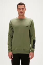 Bad Bear 23.02.12.025-Fw Be Cool Crewneck Erkek Sweatshirt Yeşil 