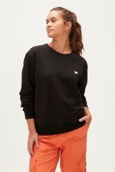 Bad Bear 23.04.12.001 Basic Crewneck Kadın Sweatshirt Siyah 