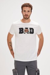 Bad Bear 24.01.07.058 Ss Bang Erkek T-Shirt Beyaz 