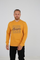 Brango 90075 Erkek Sweat Shirt Sarı 