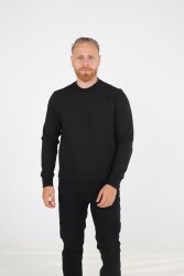 Brango 90077 Erkek Sweat Shirt Siyah 