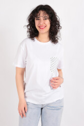 Busem S0015664 Kadın T-Shirt Ss Beyaz 