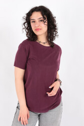 Busem S0015910 Kadın T-Shirt Bordo 