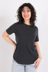 Busem S0015910 Kadın T-Shirt Ss Antrasit 