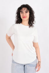 Busem S0015910 Kadın T-Shirt Ss Beyaz 