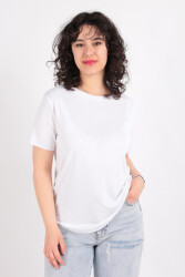 Busem S0015910 Kadın T-Shirt Ss Beyaz 