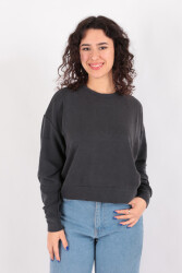 Busem S0016589 Kadın Sweatshirt Antrasit 