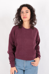 Busem S0016589 Kadın Sweatshirt Bordo 