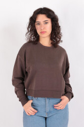 Busem S0016589 Kadın Sweatshirt Kahverengi 