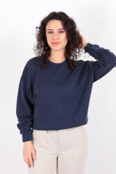 Busem S0016589 Kadın Sweatshirt Lacivert 