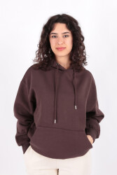 Busem W0010224 Kadın Sweatshirt Kahverengi 