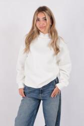 Busem W0010368-Fw Kadın Sweatshirt Ekru 