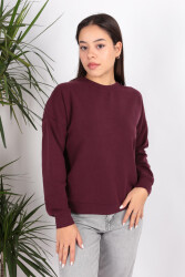 Busem W0011055 Kadın Modal Sweatshirt Bordo 