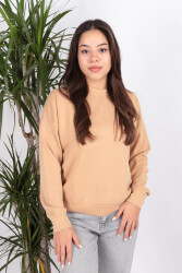 Busem W0011055 Kadın Modal Sweatshirt Kahverengi 