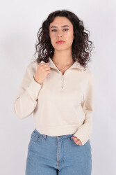 Busem W0011056 Kadın Sweatshirt Krem 