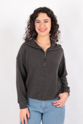 Busem W0011277 Kadın Sweatshirt Antrasit 