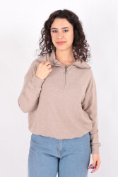 Busem W0011277 Kadın Sweatshirt Bej 