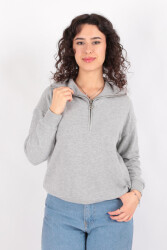 Busem W0011277 Kadın Sweatshirt Gri 