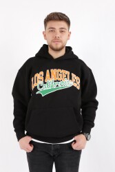 Catch K-500-22K Erkek Kapşonlu Sweat Shirt Siyah 