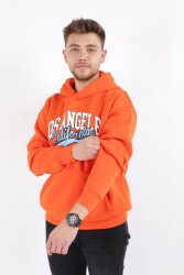 Catch K-500-22K Erkek Kapşonlu Sweat Shirt Turuncu 