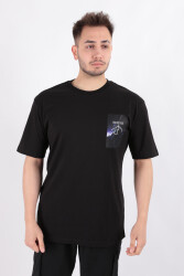 Cazador 4040 Erkek Bisiklet Yaka T-Shirt Siyah 