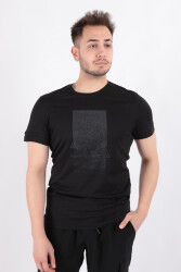 Cazador 4048 Erkek Bisiklet Yaka T-Shirt Siyah 