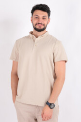 Cazador 4193 Erkek Polo Yaka T-Shirt Bej 