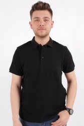 Cazador 4613 Erkek Polo Yaka T-Shirt Siyah 