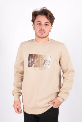 Cazador 5131 Erkek 3 İplik Sweatshirt Bej 