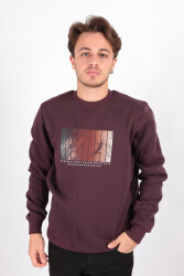 Cazador 5131 Erkek 3 İplik Sweatshirt Bordo 