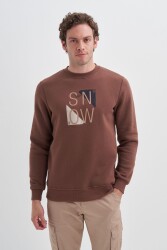 Cazador 5138 Erkek 3 İplik Sweatshirt Kahverengi 