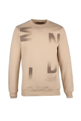 Cazador 5154 Erkek 3 İplik Sweatshirt Bej 