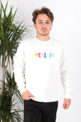 Cazador 5161 Erkek 3 İplik Sweatshirt Ekru 