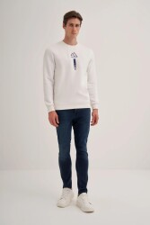 Cazador 5170 Erkek 3 İplik Sweatshirt Ekru 