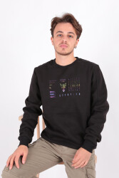 Cazador 5174 Erkek 3 İplik Sweatshirt Siyah 