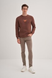 Cazador 5224 Erkek 3 İplik Sweatshirt Kahverengi 