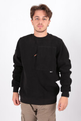 Cazador 5231 Erkek Polar Sweatshirt Siyah 