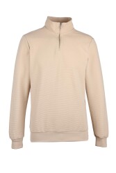 Cazador 5234 Erkek Ottoman Sweatshirt Bej 