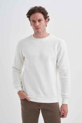 Cazador 5615 Erkek 3 İplik Sweatshirt Ekru 