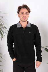 Cazador 5632 Erkek Polar Sweatshirt Siyah 