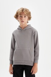 Defacto C7565A8 Erkek Çocuk Sweatshirt Gri 