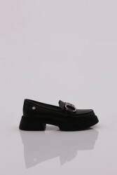 Dgn 1007 Kadin Loafer Ayakkabi Siyah 