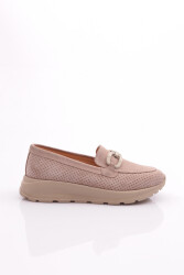 Dgn 422S Kadin Loafer Ayakkabi Bej 