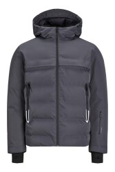 Jack & Jones 12225287-Fw Jcotarwın Puffer Erkek Kaban Antrasit 