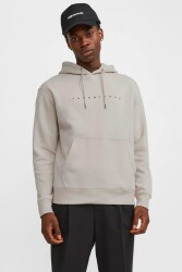 Jack & Jones 12233972 Jjestar Jj Sweat Hood Noos Erkek Hoodie Sweatshirt Bej 